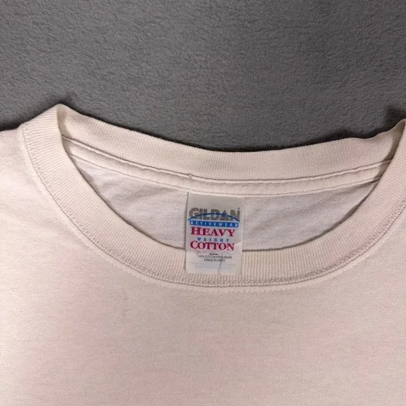 Y2K Beer Gut Funny Humor Novelty Graphic T Shirt Rock Hard Abs Gildan XL - Picture 4 of 8